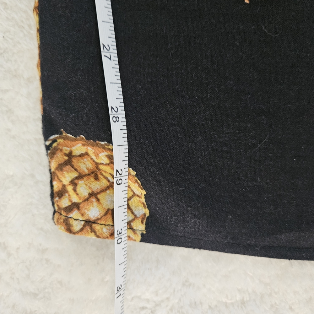 Wild Honey Black Straight Leg Pants Size M Tropical Resortwear TOP AVAILABLE - Picture 15 of 16